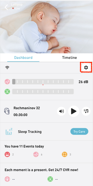 Stay connected with the Lollipop Baby Monitor